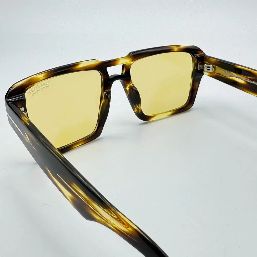 Tom Ford Sunglasses Redford TF1153 52E Havana Frame Brown Photochromic Lens 56mm